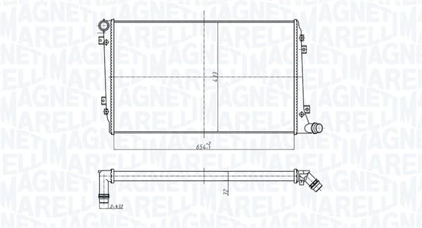 Radiator motor (Automat Manual) potrivit AUDI A3; SEAT ALTEA, ALTEA XL, LEON, TOLEDO III; SKODA OCTAVIA II, SUPERB II; VW CADDY III, CADDY III MINIVAN, EOS, GOLF PLUS V, GOLF V 1.9D 2.0D