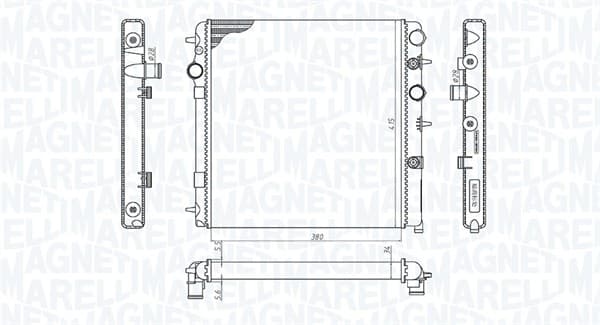 Radiator motor (Automat Manual) potrivit CITROEN C3 II, DS3; PEUGEOT 207, 208 I 1.4-1.6