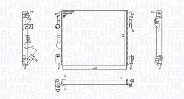 Radiator motor (Automat Manual) potrivit DACIA LOGAN, LOGAN EXPRESS, LOGAN MCV, SANDERO, SOLENZA; RENAULT CLIO II, CLIO II HATCHBACK, KANGOO, KANGOO EXPRESS, LOGAN I, THALIA I 1.0ALK-1.9D