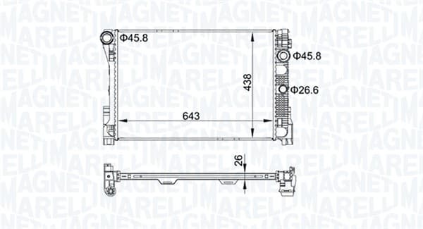 Radiator motor (Automat Manual) potrivit MERCEDES C (C204), C T-MODEL (S204), C (W204) 1.6-3.5