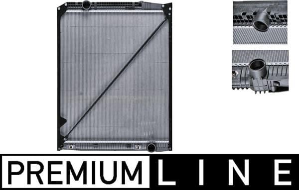 Radiator motor (cu rama) potrivit MERCEDES ACTROS, ACTROS MP2 MP3, ZETROS OM541.920-OM926.947 04.96-