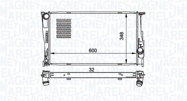 Radiator motor (Manual) potrivit BMW 1 (E81), 1 (E82), 1 (E87), 1 (E88), 3 (E90), 3 (E91), 3 (E92), 3 (E93), X1 (E84), Z4 (E89) 1.6-3.0D