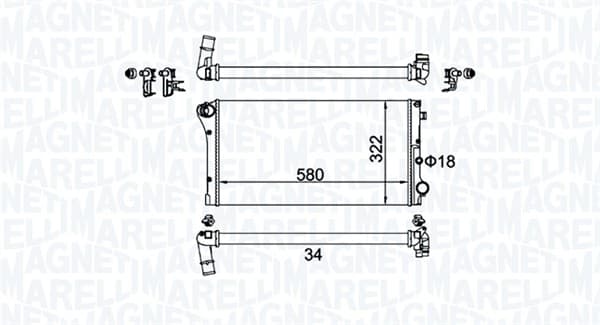Radiator motor (Manual) potrivit FIAT PANDA, PANDA HATCHBACK 1.3D