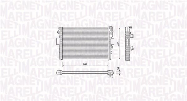 Radiator motor (Manual) potrivit IVECO DAILY III; FIAT MAREA 1.6 2.8D