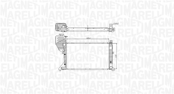 Radiator motor (Manual) potrivit MERCEDES SPRINTER 2-T (B901, B902), SPRINTER 3-T (B903), SPRINTER 4-T (B904), SPRINTER 5-T (B905) 2.1D 2.7D