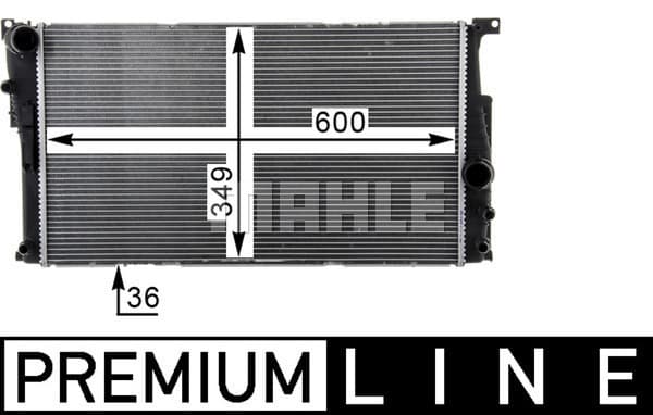 Radiator motor potrivit BMW Seria 3 (F30, F80) 3.0H