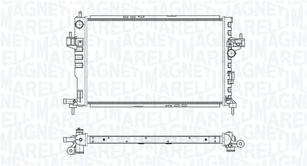Radiator motor potrivit CHEVROLET CORSA; OPEL COMBO TOUR, COMBO MINIVAN, CORSA C, CORSA C HATCHBACK 1.7D
