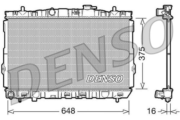 Radiator motor potrivit HYUNDAI COUPE I, COUPE II, ELANTRA III, LANTRA II, TIBURON 1.6-2.7