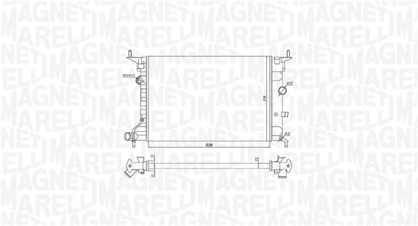 Radiator motor potrivit OPEL VECTRA B 1.6 1.8 2.0