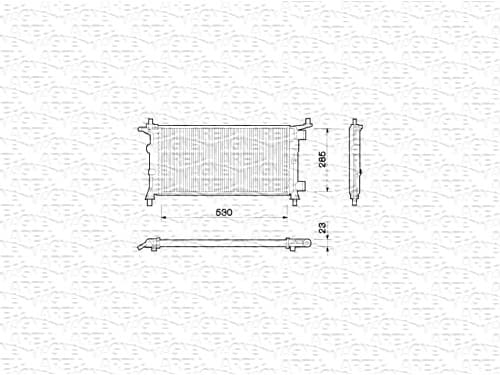 Radiator racire motor (manual) potrivit OPEL CORSA B 1.0 1.2 11.96-09.00