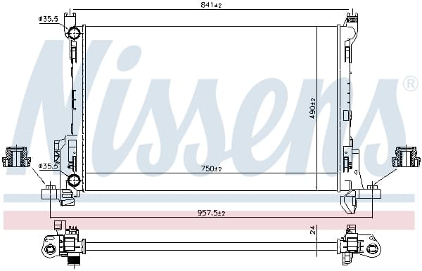 Radiator racire motor potrivit FIAT TALENTO; OPEL VIVARO B; RENAULT TRAFIC III 1.6D 2.0D