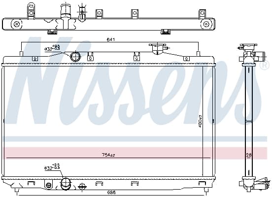Radiator racire motor potrivit HONDA CIVIC X 2.0 06.17-