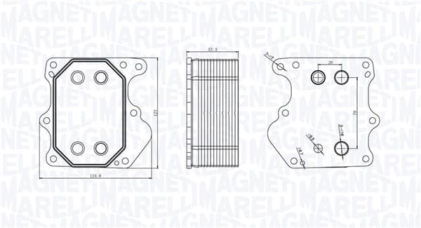 Radiator ulei potrivit CITROEN JUMPER II; FIAT DUCATO; FORD TOURNEO CUSTOM V362, TRANSIT, TRANSIT CUSTOM V362, TRANSIT TOURNEO, TRANSIT V363; PEUGEOT BOXER 2.2D 04.06-