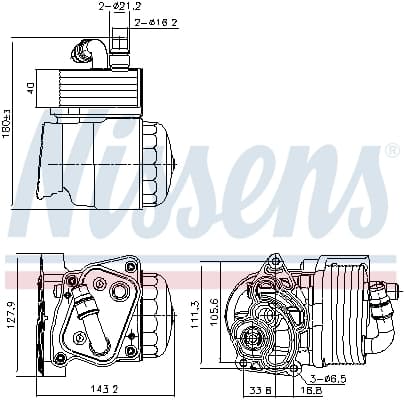 Radiator ulei termoflot cu carcasa filtru ulei potrivit BMW Seria 1 (E81), 1 (E82), 1 (E87), 1 (E88), 3 (E46), 3 (E90), 3 (E91), 3 (E92), 3 (E93), 5 (E60), 5 (E61), X1 (E84), X3 (E83), Z4 (E85) 1.6-2.