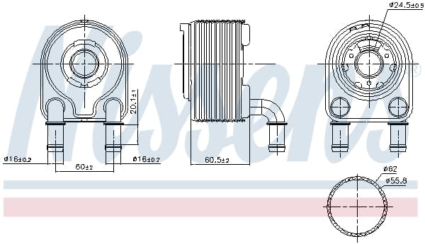 Radiator ulei termoflot potrivit RENAULT GRAND SCENIC III, MEGANE, MEGANE III, SCENIC III 1.4 02.09-