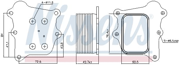 Radiator ulei termoflot potrivit SUZUKI BALENO, CELERIO, SWIFT V, SX4 S-CROSS, VITARA 1.0 1.0H 1.4 03.14-
