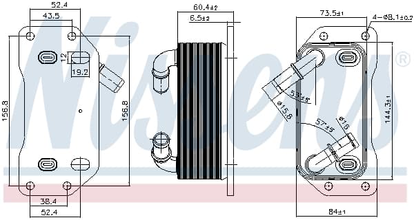 Radiator ulei termoflot potrivit VOLVO S60 II, S80 II, S90 II, V40, V60 I, V70 III, XC40, XC60 I, XC70 II 1.5 2.0 09.13-