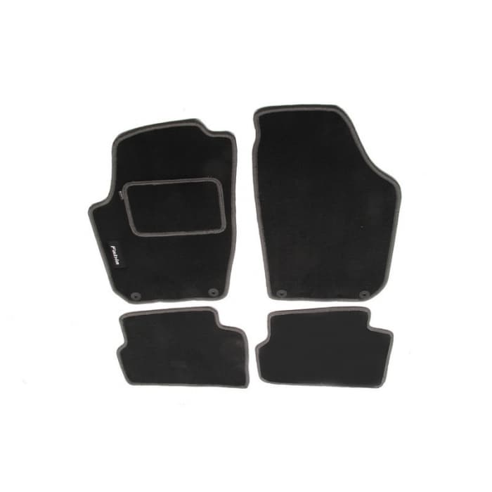 Set 4 covorase auto Skoda Fabia material textil gri inchis MAMMOOTH