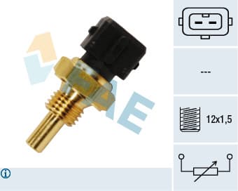 Senzor temperatura lichid racire (numar pini: 2, negru) ALFA ROMEO 145, 146, 33; FIAT PUNTO, SIENA 1.2 1.4 intre 1991-2002