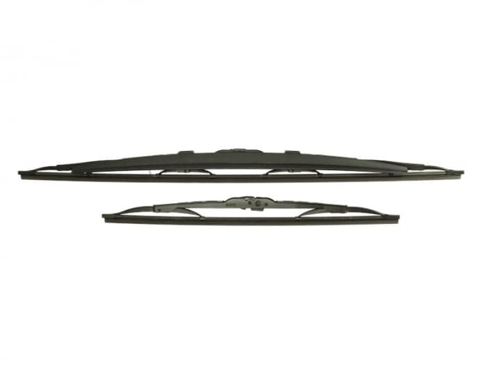 Set 2 stergatoare standard fata cu spoiler 601S Twin 600 400mm CHEVROLET CAPTIVA; DODGE CALIBER; HONDA JAZZ II; HYUNDAI I20, IX35, TUCSON; KIA CERATO, SPORTAGE; LADA KALINA, KALINA II