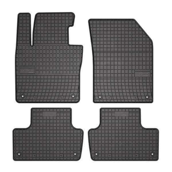 Set covorase cauciuc 4 piese BASIC, fata spate negru, potrivit VOLVO XC60 II 03.17-, SUV