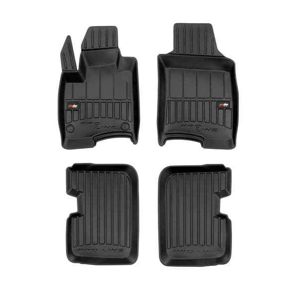 Set covorase cauciuc 4 piese proLine 3D, negru, potrivit FIAT PANDA 02.12-