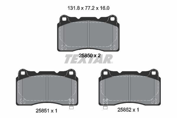 Set placute frana Fata potrivit ALFA ROMEO GIULIETTA; HONDA CIVIC X, CIVIC XI; RENAULT MEGANE III 1.6D 1.8 2.0 11.08-