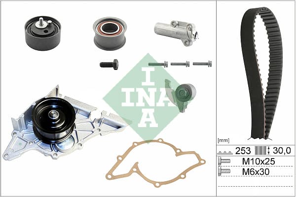 Set pompa apa + curea dintata potrivit AUDI A4 B5, A4 B6, A6 C4, A6 C5, A8 D2; SKODA SUPERB I; VW PASSAT B5, PASSAT B5.5 2.4 2.7 2.8 06.94-03.08