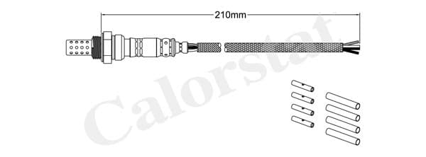 Sonda lambda (numar de fire 4, 540mm) (universal) MERCEDES C T-MODEL (S202), C (W202); ALFA ROMEO 145, 146; BMW Seria 3 (E36); FIAT PUNTO, TEMPRA; LANCIA DEDRA 1.6-3.0 intre 1989-2001