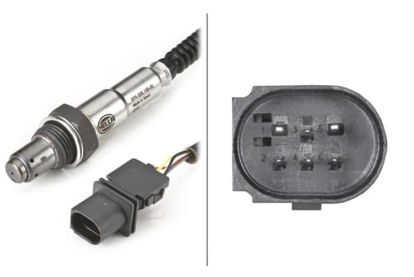 Sonda lambda (numar fire 6, 400mm) potrivit DS DS 5; IVECO DAILY IV, MASSIF; MERCEDES A (W169), A (W176), B SPORTS TOURER (W245), B SPORTS TOURER (W246, W242), C (C204) 0.8D-6.2 07.01-