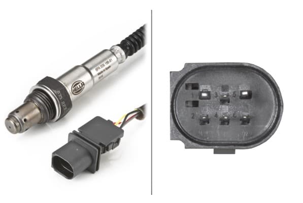 Sonda lambda (numar fire 6, 600mm) potrivit IVECO DAILY CITYS, DAILY LINE, DAILY TOURYS, DAILY V, DAILY VI; MERCEDES A (W169), A (W176), B SPORTS TOURER (W245) 1.6-6.2 04.01-