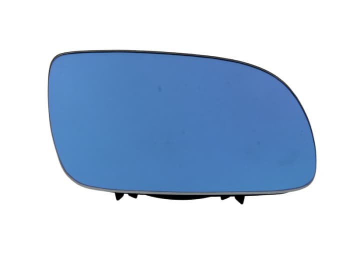 Sticla oglinda exterioara dreapta albastru, convex SEAT AROSA, TOLEDO II; SKODA SUPERB; VW BORA, GOLF IV intre 1997-2008