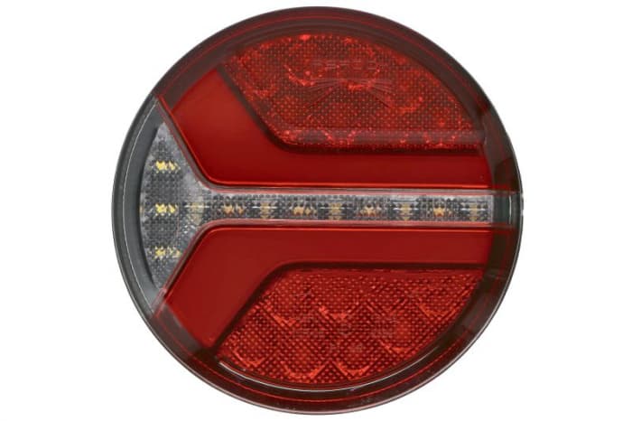 Stop spate stanga dreapta ECOrotund (LED, 12 24V, cu lumina de ceata, lumina de marsarier, fara proiector, surub, conector: 2PIN AMP 7PIN SUPERSEAL)