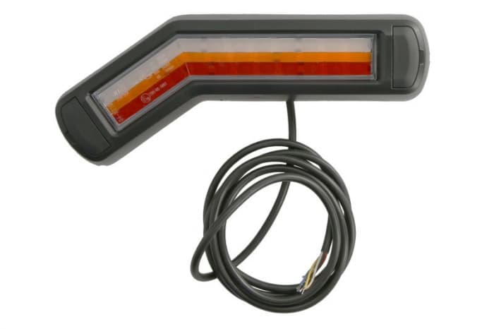 Stop spate stanga (LED, 12 24V, cu intermitent, lumina de marsarier, cu stop, lumina de parcare, fara proiector, indicator dinamic, lungime cablu: 0,2m, 269x109 62x47,7mm)