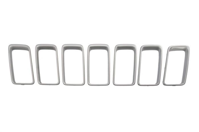 Suport grila radiator fata mijloc (set, argintiu) potrivit JEEP GRAND CHEROKEE IV 05.13-