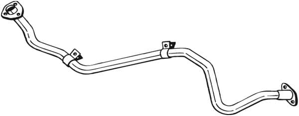 Teava evacuare fata TOYOTA HILUX V; VW TARO 2.4D intre 1988-1997