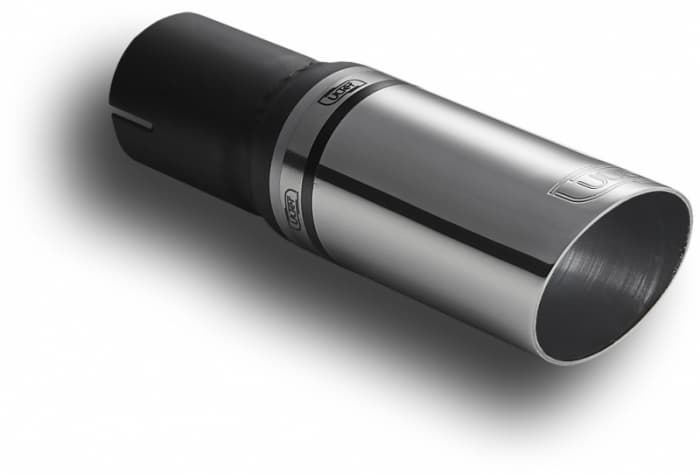 Teava evacuare sport esapament rotund otel inoxidabil diametru 60mm, lungime element decorativ 140mm, diametru montaj 50mm