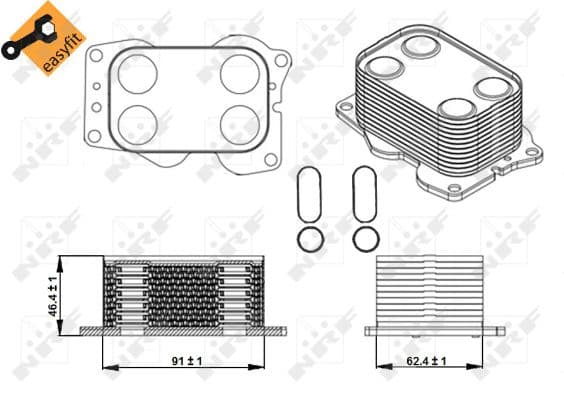 Termoflot radiator ulei (cu garnitura) VOLVO C30, C70 II, S40 II, S80 II, V50; CITROEN C4, C4 GRAND PICASSO I, C4 I, C4 II, C4 PICASSO I, C5 III, C8, DS4, DS5, JUMPY; FIAT SCUDO, ULYSSE; FORD C-MAX 2.