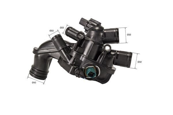 Termostat lichid racire (105 C, in carcasa) potrivit CITROEN BERLINGO MULTISPACE, BERLINGO MINIVAN, C3 II, C3 PICASSO, C4, C4 GRAND PICASSO I, C4 GRAND PICASSO II, C4 I, C4 II 1.2-1.6LPG 02.07-