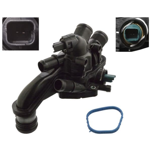 Termostat lichid racire (105 C, in carcasa) potrivit CITROEN C3 PICASSO, C4, C4 GRAND PICASSO I, C4 I, C4 II, C4 PICASSO I, C4 PICASSO II, C4 SPACETOURER, C5 AIRCROSS, C5 III 1.4-1.6LPG 02.06-
