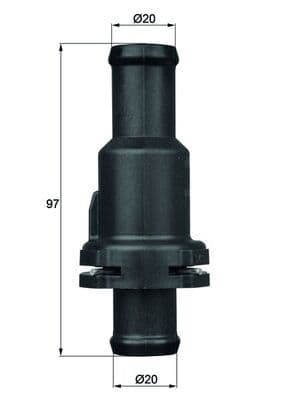 Termostat lichid racire (75 C, in carcasa) potrivit AUDI Q3, TT; SEAT ALHAMBRA, ALTEA XL, LEON; SKODA OCTAVIA II, OCTAVIA IV, SUPERB II; VW BEETLE, CC B7, EOS, GOLF PLUS V, GOLF V 1.4-3.2 02.04-