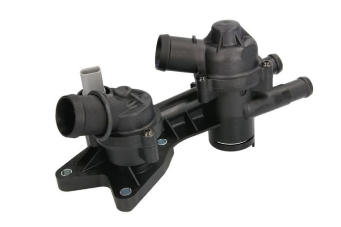 Termostat lichid racire (87 C, in carcasa) potrivit AUDI A3; SKODA FABIA II, OCTAVIA II; VW EOS, GOLF PLUS V, GOLF V, JETTA III, PASSAT B6, TOURAN 1.2 1.4 1.6 02.03-12.14