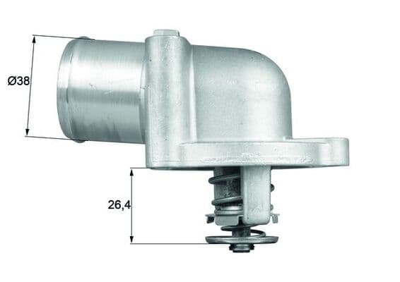 Termostat lichid racire (87 C) potrivit ALFA ROMEO 155, 156, 166, GT, SPIDER; LANCIA KAPPA, THESIS 2.0-3.2 03.92-09.10