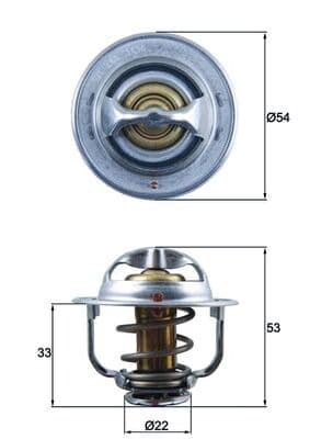 Termostat lichid racire (89 C) potrivit CHEVROLET CRUZE, TRAX; OPEL ASTRA G, ASTRA G CLASSIC, ASTRA G KOMBI, ASTRA H, ASTRA H CLASSIC, ASTRA H GTC, ASTRA H KOMBI, ASTRA J 1.7D 02.00-