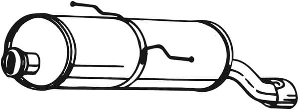 Toba esapament finala PEUGEOT 206, 206+ 1.1-1.6LPG intre 1998-2013