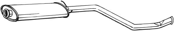 Toba esapament mijloc CITROEN XSARA, ZX; PEUGEOT 306 2.0 intre 1992-2005