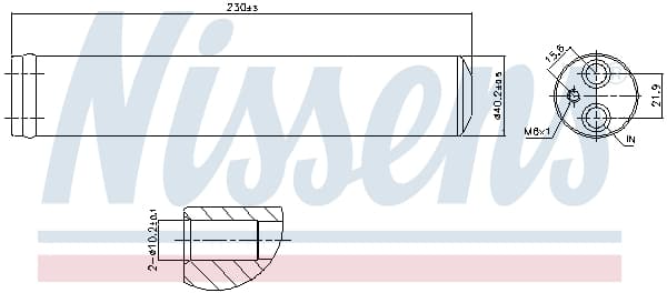 Uscator aer conditionat potrivit MERCEDES SPRINTER 3,5-T (B906), SPRINTER 3,5-T (B907, B910), SPRINTER 3-T (B906), SPRINTER 3-T (B910, B907), SPRINTER 4,6-T (B906), SPRINTER 4-T (B907 1.8-3.0D 06.06-