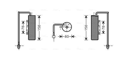 Uscator aer conditionat potrivit OPEL SIGNUM, VECTRA C, VECTRA C GTS 3.0D 02.03-08.08