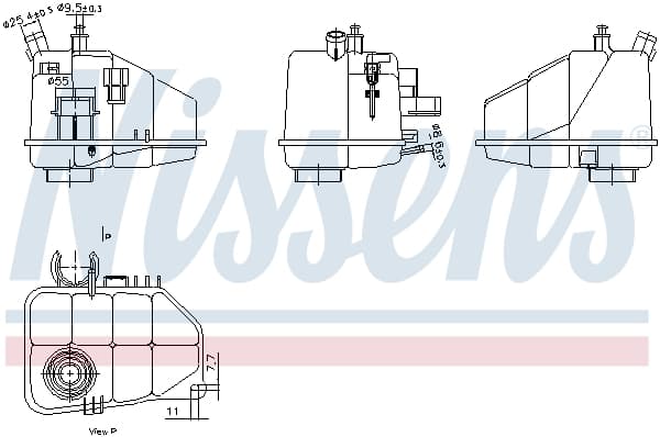 Vas expansiune cu senzor nivel potrivit MERCEDES C (CL203), C T-MODEL (S203), C (W203), CLC (CL203), CLK (A209), CLK (C209) 05.00-06.11