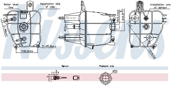 Vas expansiune racire potrivit CITROEN JUMPER II; FIAT DUCATO; PEUGEOT BOXER 12.01-